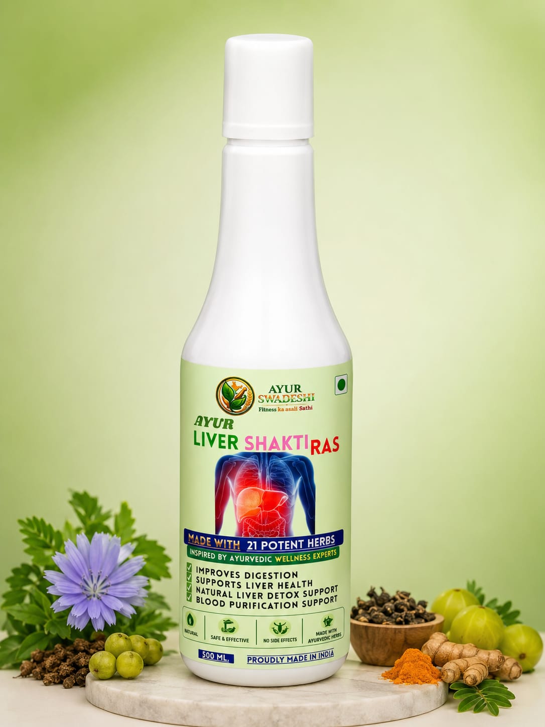 AYUR LIVER SHAKTI RAS (500ML.)
