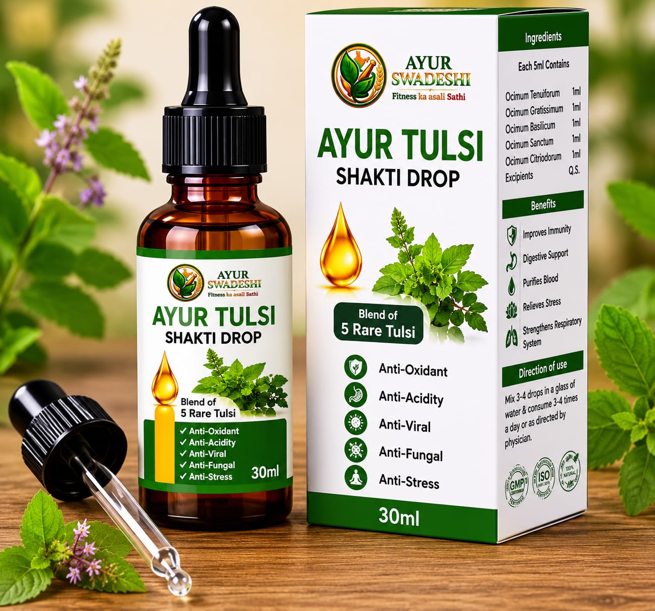 AYUR TULSI SHAKTI DROP (30ML.)